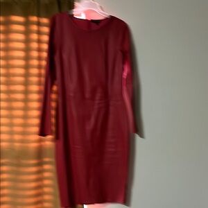 Stylish Burgundy Midi Dress